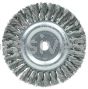 Weiler 08975 6" Standard Twist Knot Wire Wheel .016" Steel Fill 5/8"-1/2" Arbor Hole
