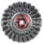 Weiler 13115 Standard Twist Knot Wire Wheel 4" .020" Steel Fill M10x1.50 Nut
