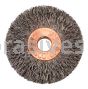 Weiler 15141 1-3/8" Small Diameter Crimped Wire Wheel .008" Steel Fill 1/4" Arbor Hole