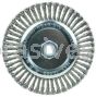 Weiler 36225 Wolverine 6" Knot Wire Wheel Stringer Bead Twist .020" Steel Fill 5/8"-11 UNC Nut