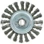 Weiler 36258 Wolverine 4" Knot Wire Wheel Cable Twist X-Coarse Wire M10x1.25 Nut Steel Wire