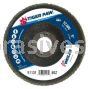 Weiler 51131 5" Tiger Paw Abrasive Flap Disc Conical Type 29 Phenolic Backing 80 Z 7/8" Arbor Hole