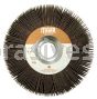 Weiler 53286 6" x 1" Tiger Coated Abrasive Flap Wheel 1" Arbor Hole 60 AO