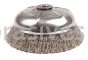 Weiler 14166 6" Crimped Wire Cup Brush .020" Stainless Steel Fill 5/8"-11 UNC Nut