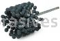 Weiler 34253 CrossFlex Standard Duty Bore Brush 2-7/8 Diameter 320 SC Grit