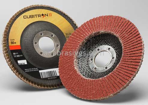 3M™ 7000148189 4-1/2 x 7/8 80+ Grit 967A T29 Cubitron™ II Flap Disc