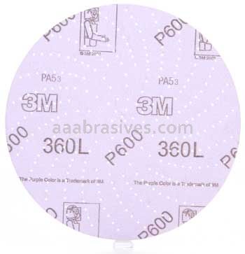 3M™ 7100010261 3” P600 Grit 360L Hookit™ Clean Sanding Disc