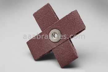 3M™ 7100105458 6 x 6 x 1-1/2 P100 Grit X-wt 341D Cross Pad