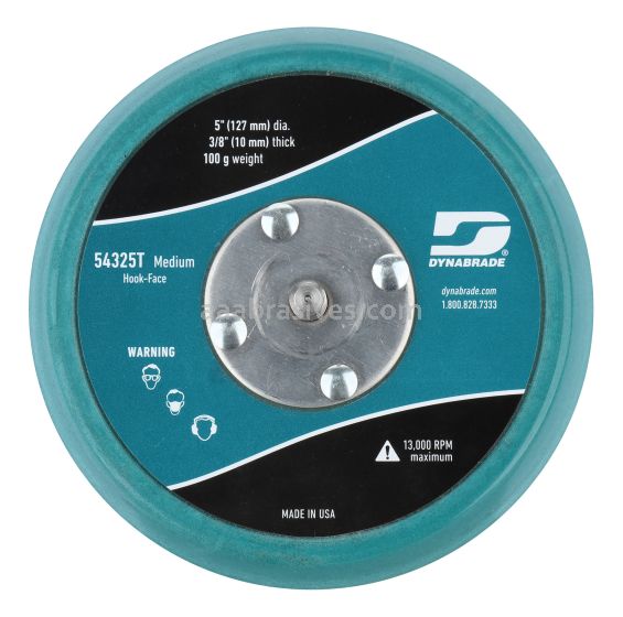 Dynabrade 54325T - 5" Non-Vac Hook-Face Medium Urethane Extreme Sanding Pads