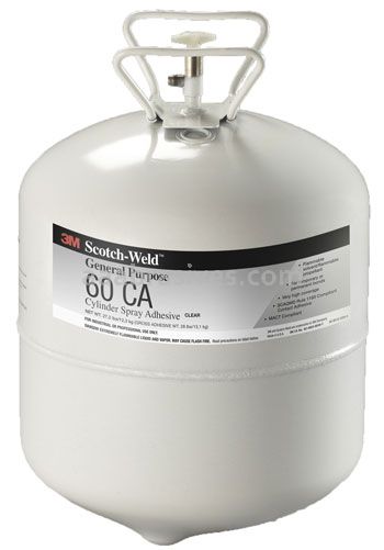 3M™ General Purpose 60 CA Cylinder Spray Adhesive Low VOC Clear Jumbo Cylinder
