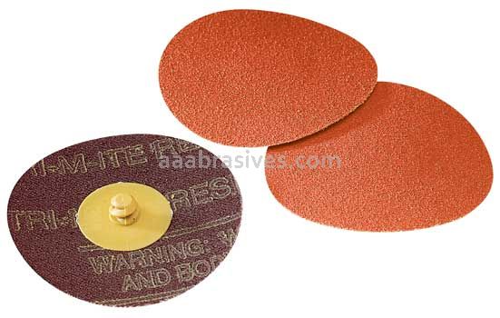 3M&trade; 7000045637 3” 80 Grit YN-wt 963G Ceramic TR Roloc&trade; Sanding Disc