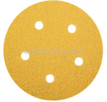 Norton Abrasives 78072748541 5" P60 Grit C-wt Gold Reserve A296 Vac Paper Hook and Loop Discs