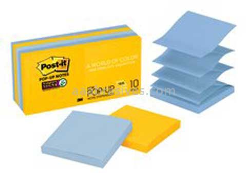 Post-it™ Super Sticky Pop-up Notes R330-10SSNY 3 in x 3 in New York Colors 3M 7010372706
