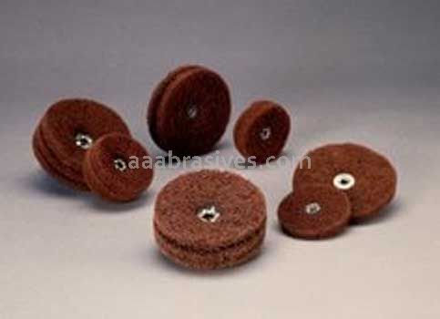 Standard Abrasives Buff and Blend Circle Buff GP 724277 2" x 2 Ply x 8-32 A VFN
