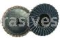 2" #120 Zirc T-R Roll-On T-27 Flat Mini Flap Disc