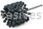 Weiler 34248 CrossFlex Standard Duty Bore Brush 2-3/4 Diameter 240 SC Grit