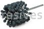 Weiler 34250 CrossFlex Standard Duty Bore Brush 2-7/8 Diameter 120 SC Grit