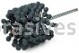 Weiler 34252 CrossFlex Standard Duty Bore Brush 2-7/8 Diameter 240 SC Grit