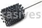Weiler 34286 CrossFlex Heavy Duty Bore Brush 5 Diameter 120 SC Grit