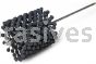 Weiler 34289 CrossFlex Heavy Duty Bore Brush 5 Diameter 320 SC Grit