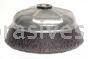 Weiler 35006 6" Polyflex Encapsulated Crimped Wire Cup Brush .020" Steel Fill 5/8"-11 UNC Nut