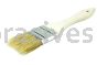 Weiler 40180 1-1/2" Vortec Pro Chip & Oil Brush White Bristle 1-3/4" Trim Length Wood Handle