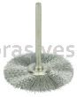 Weiler 26294 1-1/2" Miniature Wire Wheel .005" Stainless Steel Fill 1/8" Stem