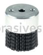 Weiler 85736 Burr-Rx 2" MaximumDensity Miniature Disc Brush 80CG Crimped Rectangular Fill