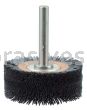 Weiler 86150 Bore-Rx 3" Diameter Internal Brush Deburring Tool .026/120 CG Crimped Fill 3/8" Stem