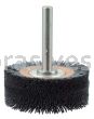 Weiler 86151 Bore-Rx 3" Diameter Internal Brush Deburring Tool .043/120 CG Crimped Fill 3/8" Stem