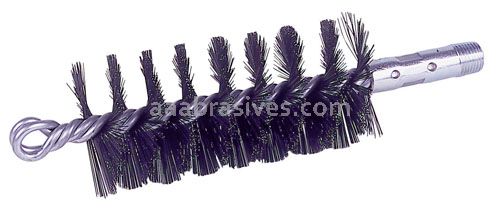Weiler 44048 - 1-3/4" Single Spiral Flue Brush, .012 Steel Fill - 012382440480