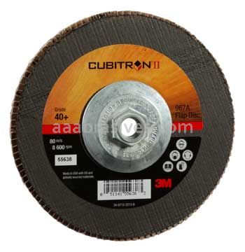 3M™ 7010308946 7 x 5/8-11 40+ Grit 967A T27 Giant Cubitron™ II Flap Disc