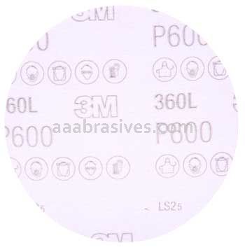 3M™ 7100142945 5" P600 Grit 360L Hookit™ Film Disc