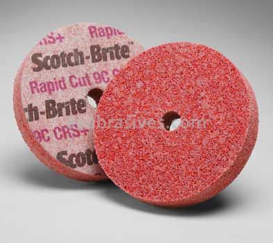 3M™ Scotch-Brite™ 7000144158 4 x 1/4 x 7/8 9C CRS+ Rapid Cut Unitized Wheel