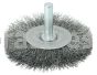 Weiler 17959 2-1/2" Stem-Mounted Crimped Wire Radial Wheel .008" Steel Fill 1/4" Stem