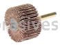 Weiler 52009 1-1/2" x 1" Tiger Coated Abrasive Flap Wheel 1/4" Stem 60 AO