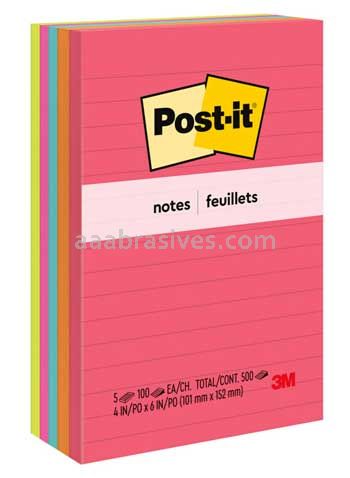 Post-it™ Notes 660-5AN 4 in x 6 in 3M 7100133152
