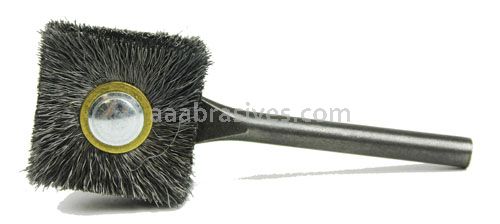 Osborn 1-1/4" Square Trim Brush .006 w 1/4" Stem Dia #11198