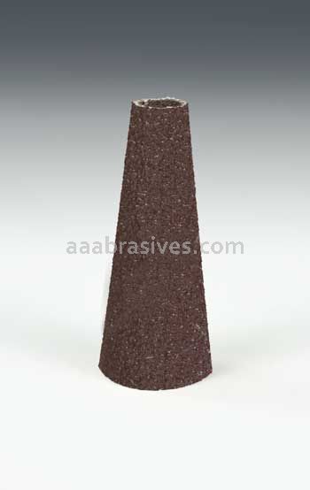 3M&trade; 7100179466 3 1/2 x 3 x 2 40 Grit X-wt 341D Cloth Cone