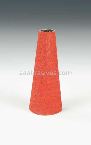 3M&trade; 7100179518 2-1/2 x 7/8 x 3/8 P120 Grit YF-wt 777F Cloth Cone