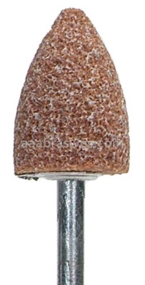 Norton B42 1/2 x 3/4 Gemini 38A M/J2 1/8 x 1-1/2 Vitrified Bond Mounted Points - B Shapes