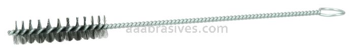 Weiler 21162 1/2" Hand Tube Brush .008" Steel Wire Fill 2" Brush Length