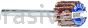 Merit Abrasives 08834137541 5/8 x 3/4 x 1/8 Small Diameter Flap Wheels With 1/8" Steel Shank 80 Grit Merit Aluminum Oxide
