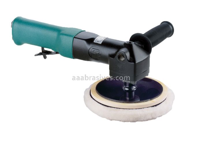 Dynabrade 51458 - 6"-8" Right Angle Two-Hand Rotary Buffer .7 hp, 2,500 RPM Rear Exhaust M14 x 2 Spindle Thread
