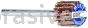 Merit Abrasives 08834137475 3/8 x 3/8 x 1/8 Small Diameter Flap Wheels With 1/8" Steel Shank 320 Grit Merit Aluminum Oxide