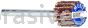 Merit Abrasives 08834137541 5/8 x 3/4 x 1/8   Small Diameter Flap Wheels With 1/8" Steel Shank 80 Grit Merit Aluminum Oxide 