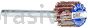 Merit Abrasives 08834137571 3/4 x 1/2 x 1/8 Small Diameter Flap Wheels With 1/8" Steel Shank 80 Grit Merit Aluminum Oxide