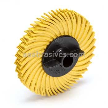 3M™ 7100138293 2 x 3/8 80 80 Grit Scotch-Brite™ Radial Bristle Disc Thin Bristle