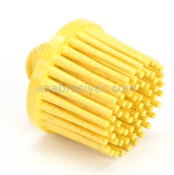 3M™ 7100138319 1 x 5/8 80 Grit TR RD-ZB Yellow Scotch-Brite™ Roloc™ Bristle Disc