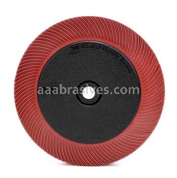3M™ 7100138335 7 5/8 x 1 x 1-1/4 220 Grit Scotch-Brite™ Radial Bristle Brush with Flange